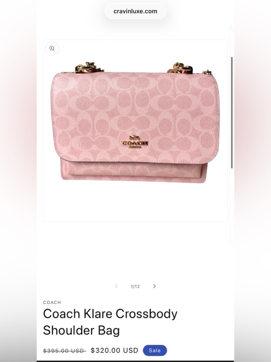 New Coach Limited Edition Klare Crossbody Shoulder Bag Powder Pink 2026 Release - Picture 4 of 17